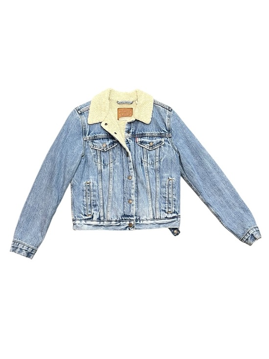 Levi's Jackets & Blazers - Vintage Women’s Levi’s Sherpa Lined Denim Jacket Blue Type III USA